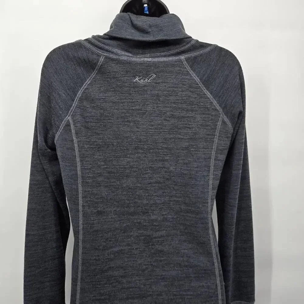Kuhl Lea Women's Mockneck Dress Size Small Long Sleeve Gray Outdoor Pockets